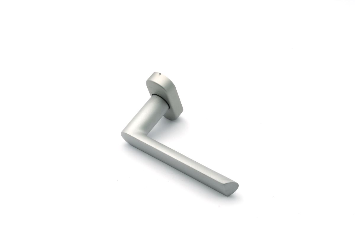 Schüco 240152 Türdrücker Halbgarnitur, C0/EV1 silber (Vorgängerartikel 210603)
