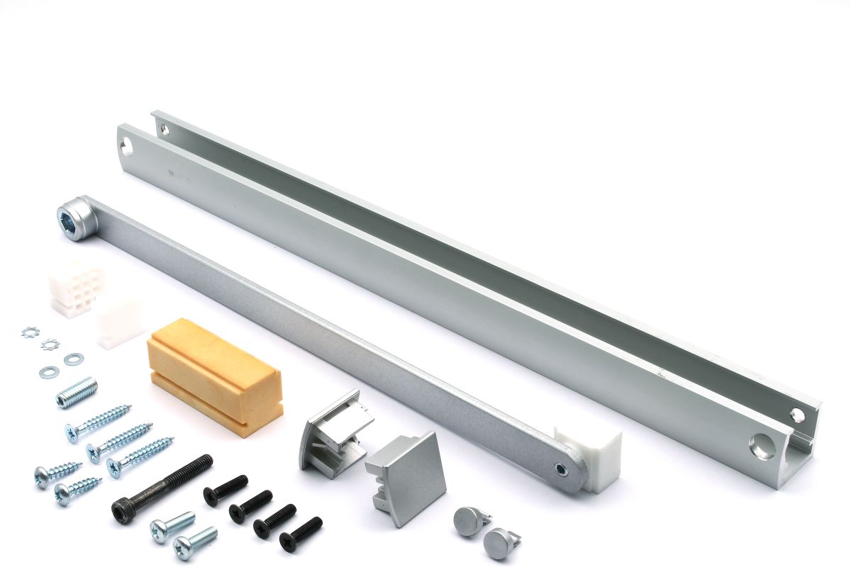 GEZE 102363 T-Stop-Gleitschiene TS 5000 / TS 3000, silber