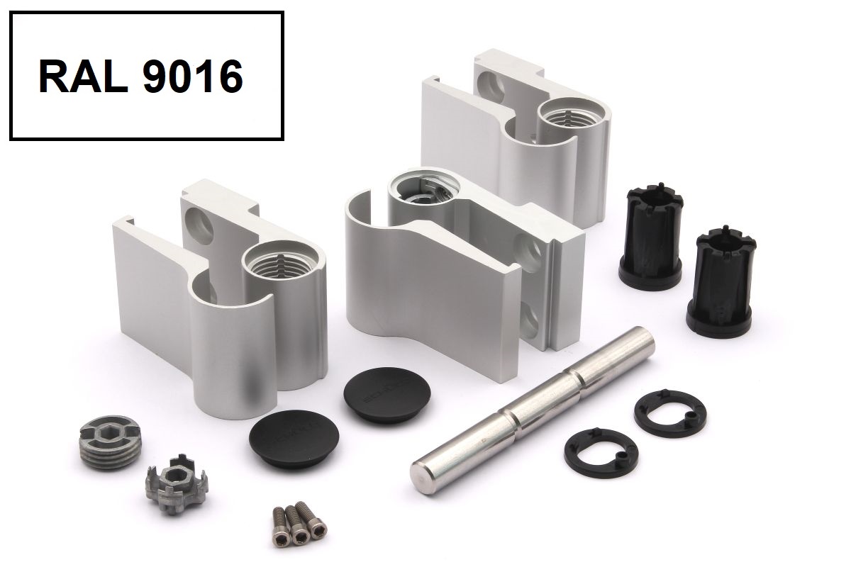 Schüco 279563 Aufsatztürband, weiß, 22 mm, nach innen oder außen öffnende Tür (Vorgängerartikel 239893)