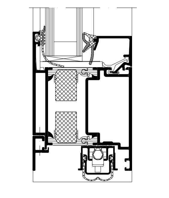 Schüco 266790 Automatische Türabdichtung 906 - 1105 mm