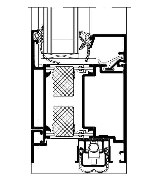 Schüco Automatische Türabdichtung 906 - 1105 mm 266790