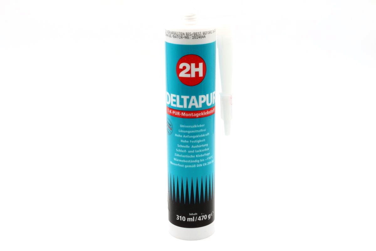 2H DELTAPUR 1-K-PUR-Montageklebstoff, beige Kartusche á 310 ml 2H DELTAPUR 1-K-PUR-Montageklebstoff, beige Kartusche á 310 ml