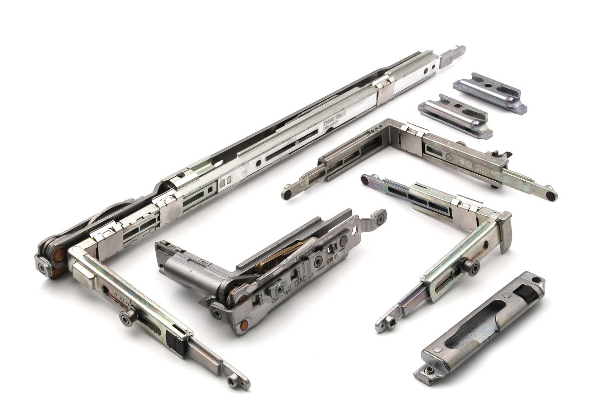 Schüco 277003 Dreh-Kipp Grundbeschlag komplett 400 mm 130 kg AvanTec SimplySmart, DIN links
