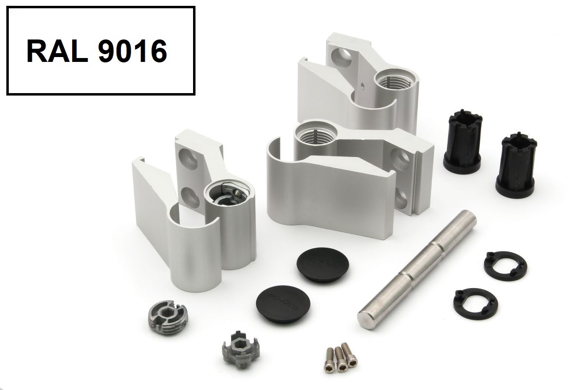 Schüco 279568 Aufsatztürband, weiß, 36 mm, nach innen oder außen öffnende Tür (Vorgängerartikel 239898)
