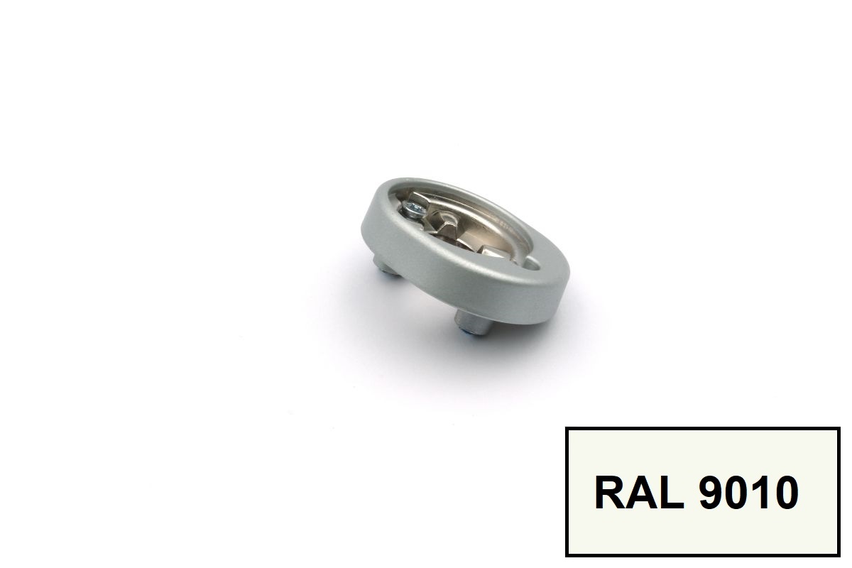 Schüco 247133 / 247141 RC-Befestigungsrosette abschließbar, RAL 9010 reinweiß
