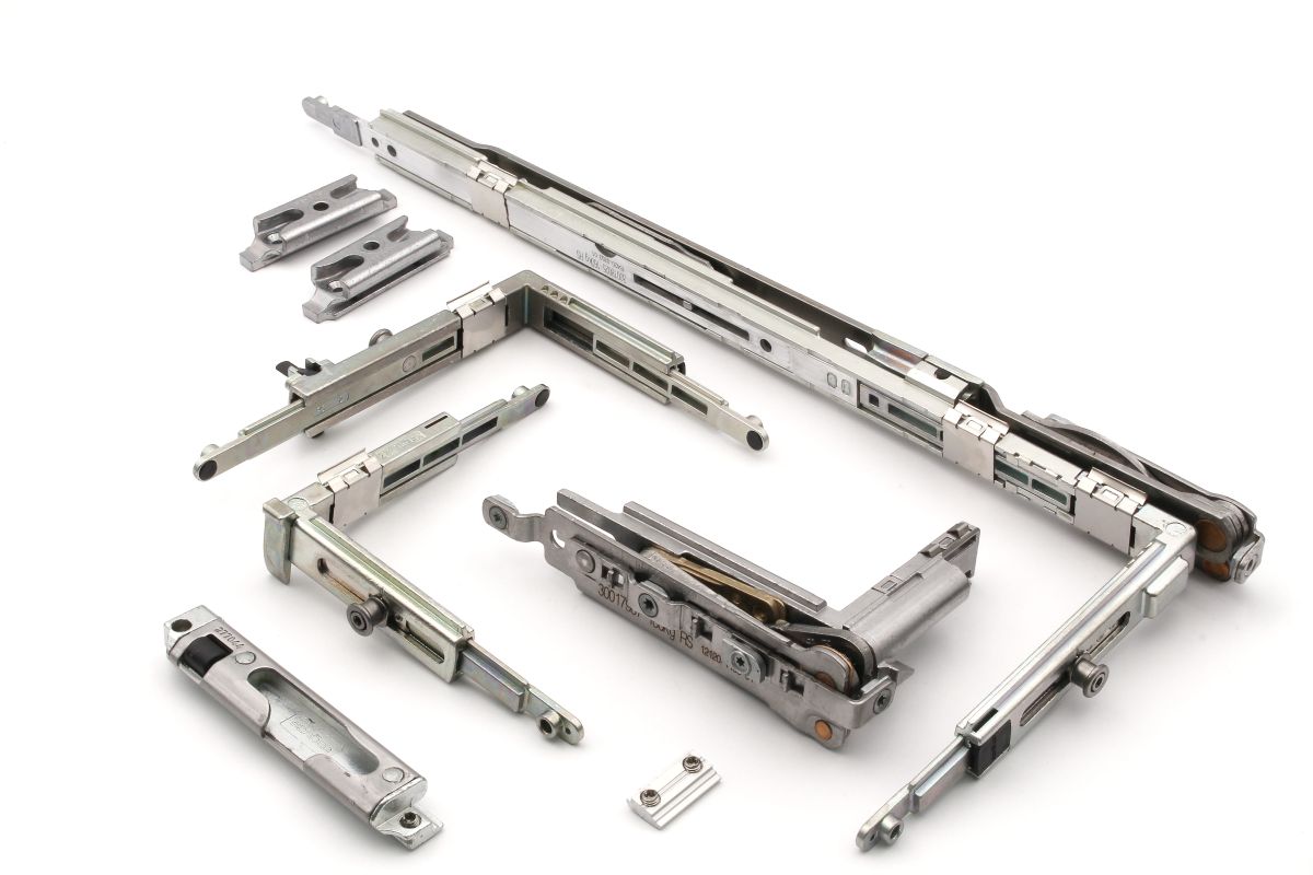 Schüco 277304 Dreh-Kipp Grundbeschlag komplett 400 mm 160 kg AvanTec SimplySmart, DIN rechts