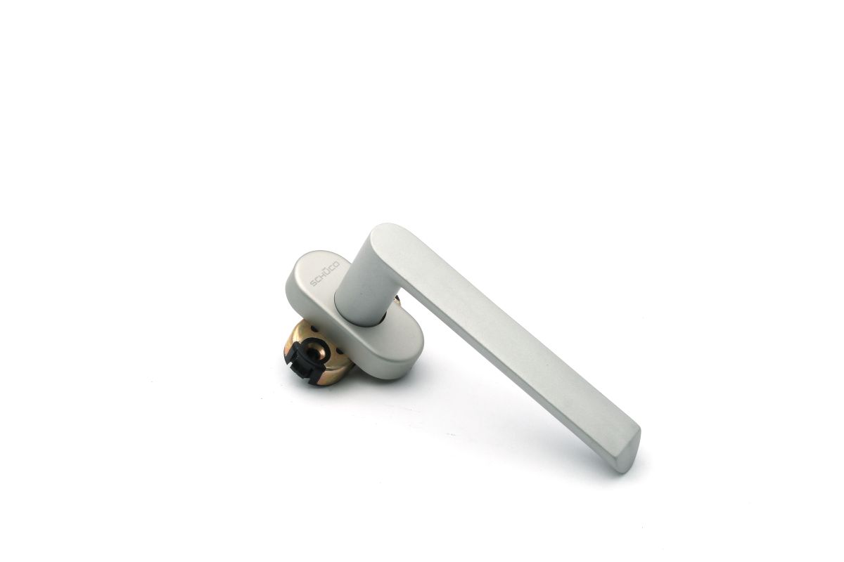 Schüco 240152 Türdrücker Halbgarnitur, C0/EV1 silber (Vorgängerartikel 210603)